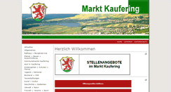 Desktop Screenshot of kaufering.de